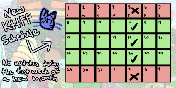 New KttFF posting schedule!